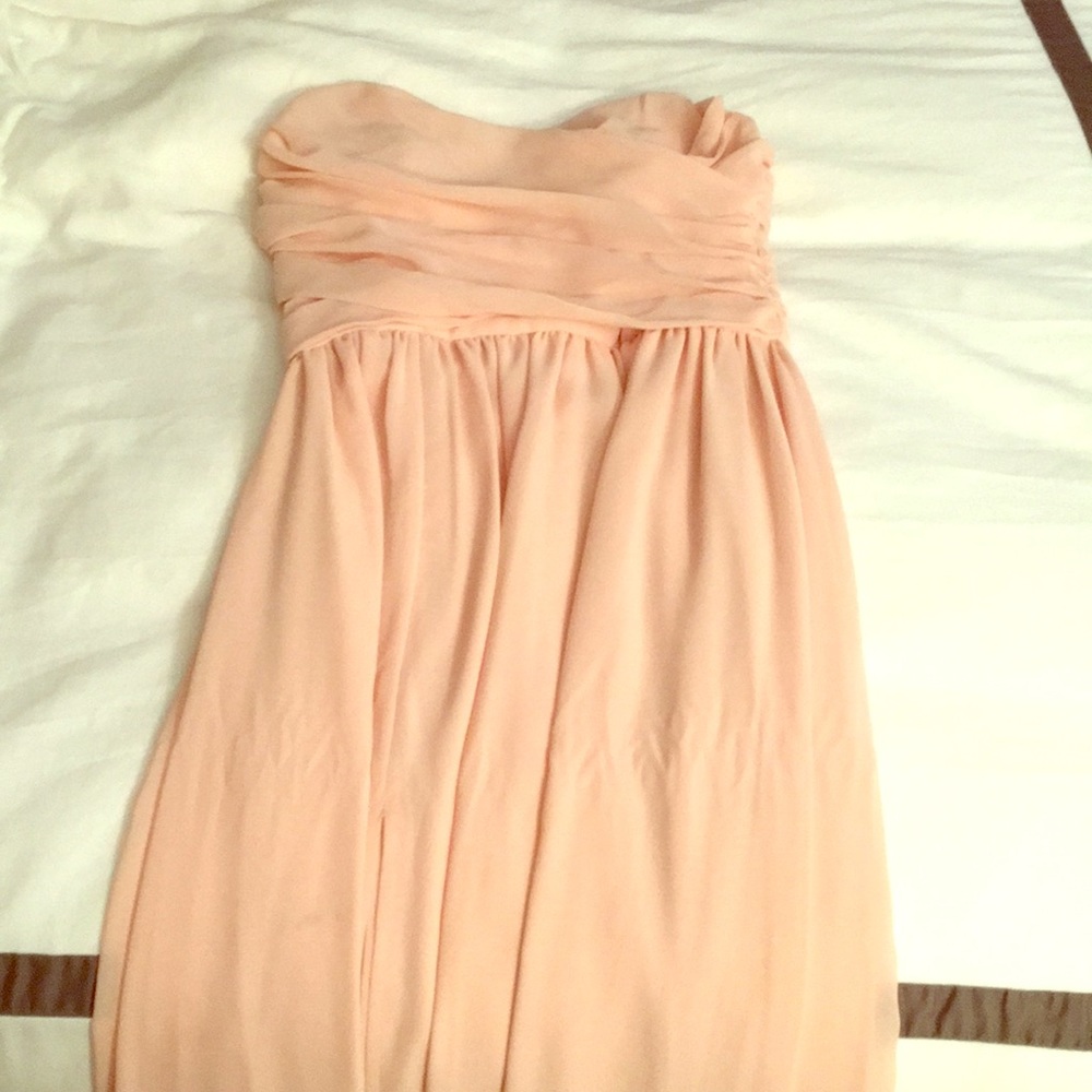 Lulu's XS blush long dress, worn once